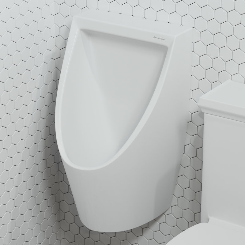 Voltaire White Vitreous China Waterless Urinal