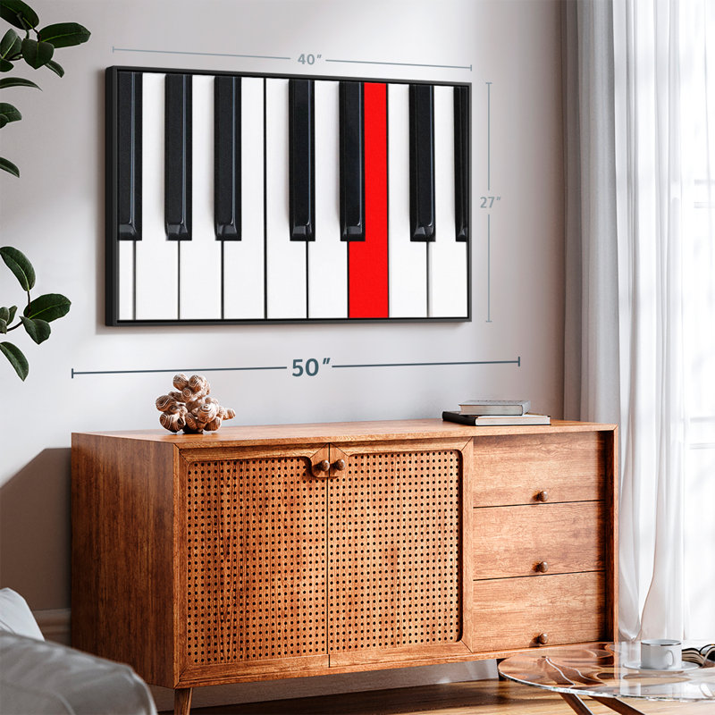«Piano Key», reproduction sur toile, H 27 po x l 40 po