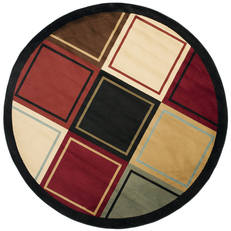 Charis Porcello Performance Geometric Rug, Round 5'3"
