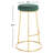 Upholstered Counter Stool with Metal Frame-1219671975