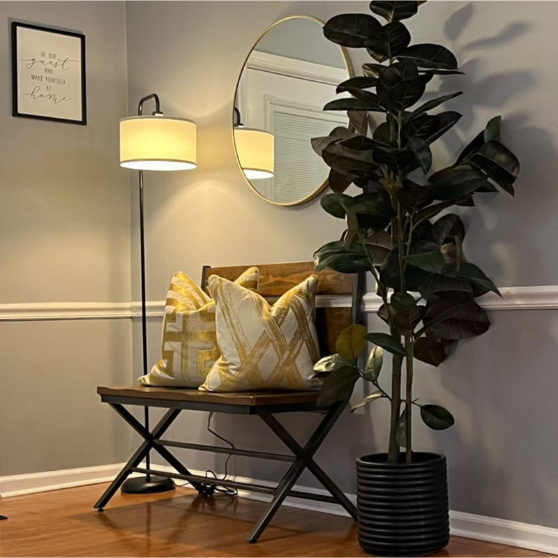Lampe sur pied arquée 64,1 po Wisner, Noir