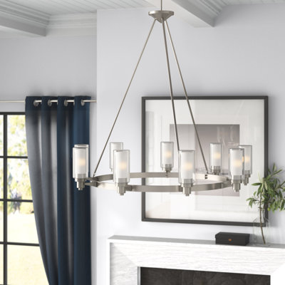 Circolo 9 - Light Dimmable Wagon Wheel Chandelier