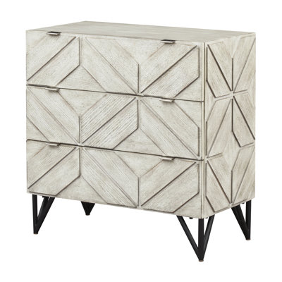 Commode décorative 3 tiroirs Erasma Iron