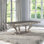 Table de salle à manger ACME Ariadne, finition antique Plantinum