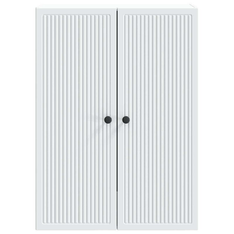  Wall-Mounted Cabinet Engineered Wood Storage Living Room Space-Saving, White