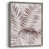 Toile avec cadre noyer
