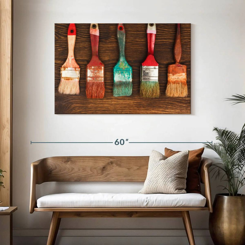 Old Paint Brushes, 30" H x 45" W