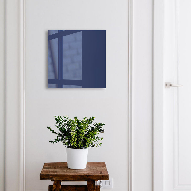 Key storage box, Opens to the right, 30x30x5, White, Deep navy blue, simplicity, elegance, minimalist style, 