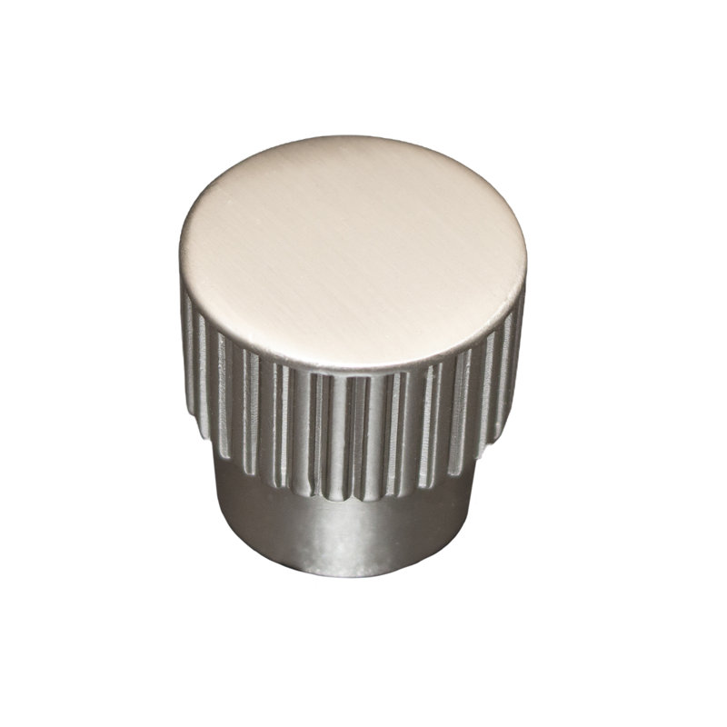 Poignée linéaire linéaire de 1 po de diamètre, Nickel satiné