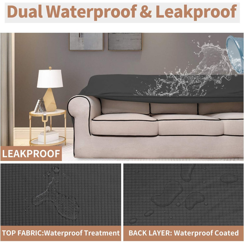 Housse imperméable et extensible pour canapé