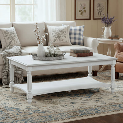 Branham Solid Wood Rectangular Coffee Table