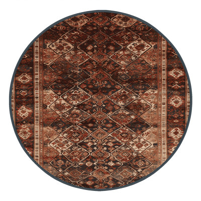 Machine Washable Persian Black Area Rug