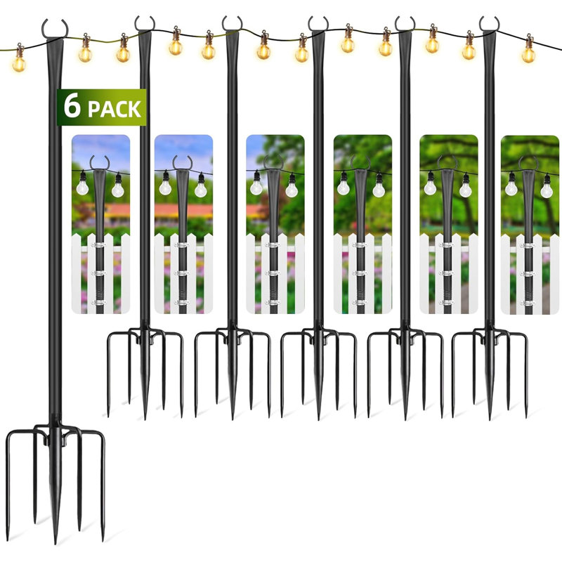Ensemble de 6 lampadaires pour l'extérieur - 10 pi
