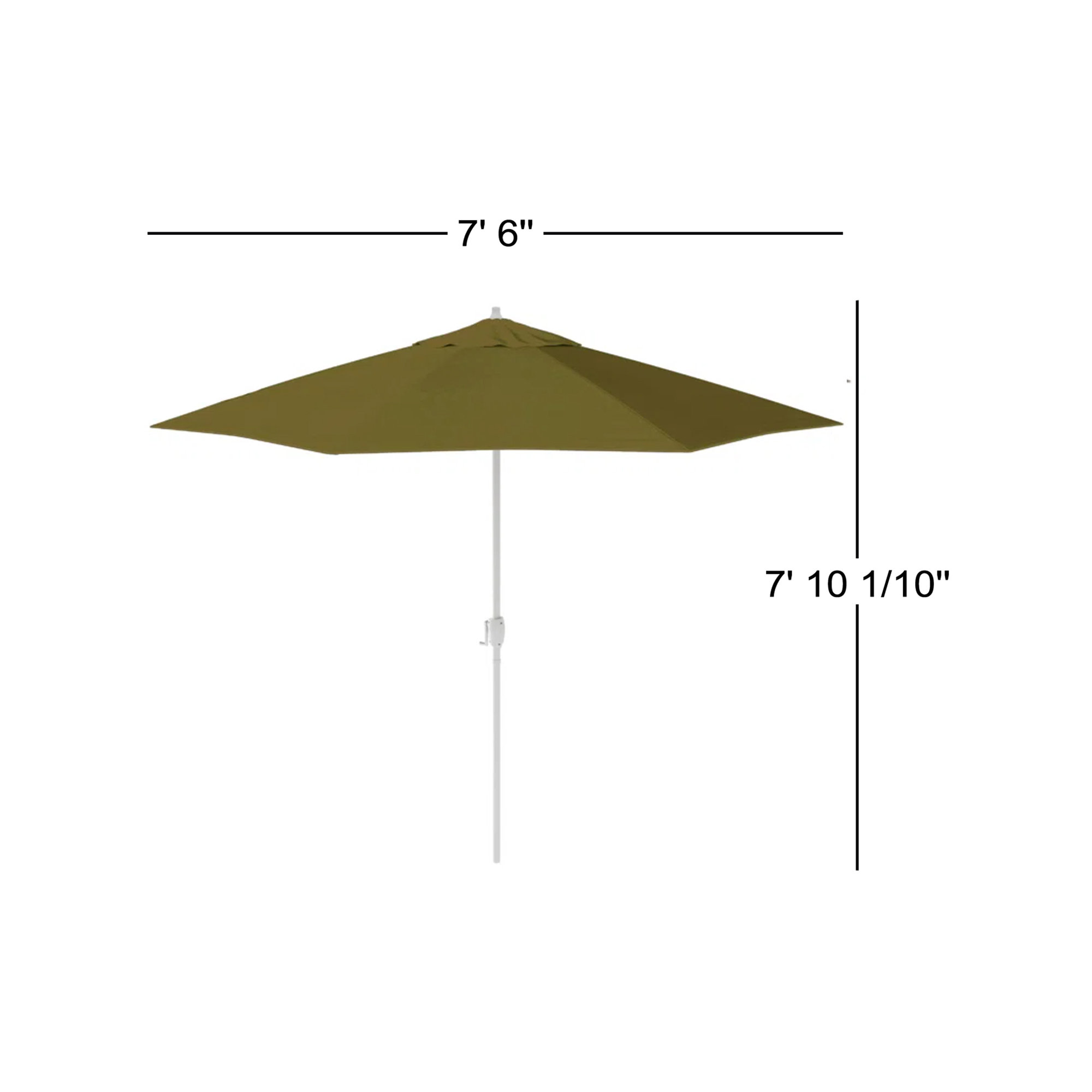 Kenne Sunbrella® Outdoor Umbrella, Spectrum Cilantro Sunbrella® Plainweave, 90" W x 90" D