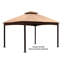 APEX GARDEN Replacement Canopy for 10 ft. x 12 ft. Gazebo Model #TPGAZ2303-114815451