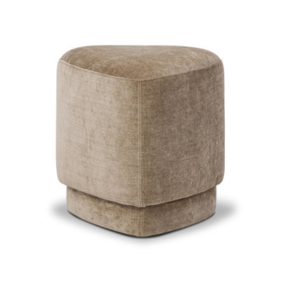19" Velvet Upholstered Ottoman