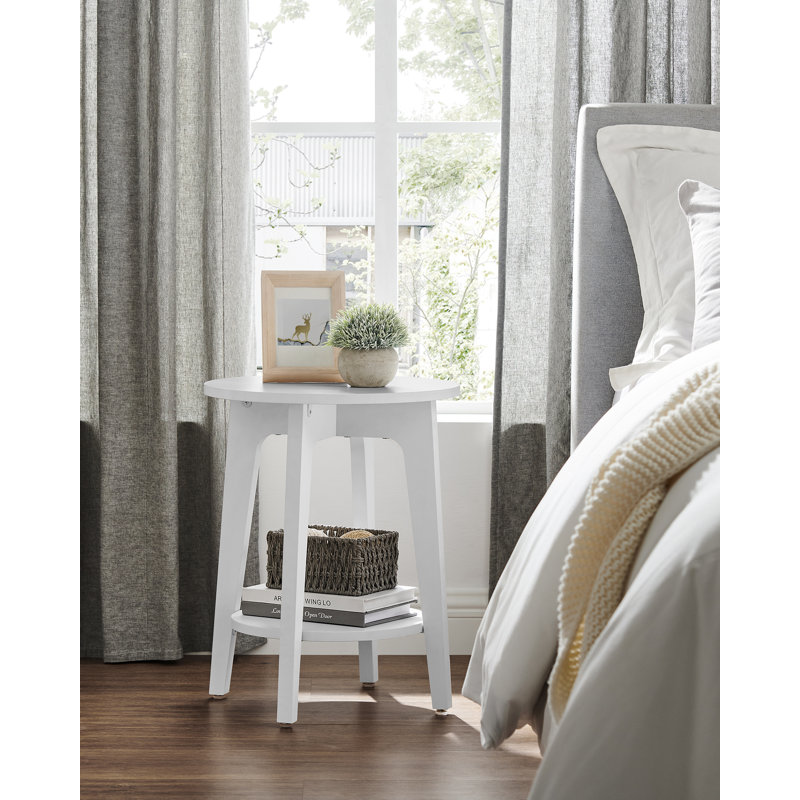 Alessandro End Table, White