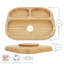 Tiny Dining - Divided Bamboo Suction Plate-121835436