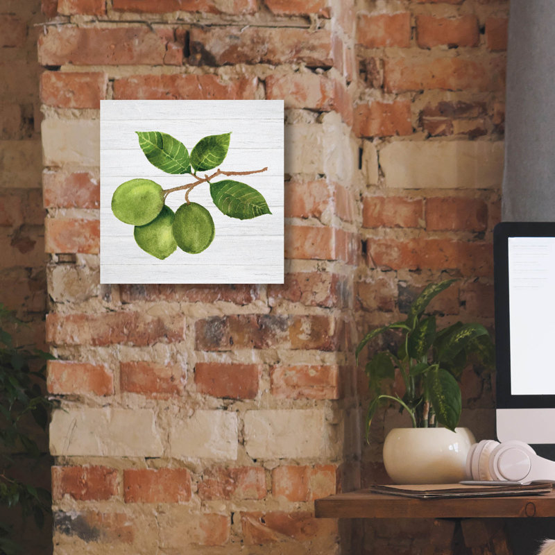 "Epip Graffiti" Citrus Garden 2 Shiplap "par Kathleen Parr, art mural sur toile, 37 po x 37 po, H 12 po x l 12 po x P 0,75 po