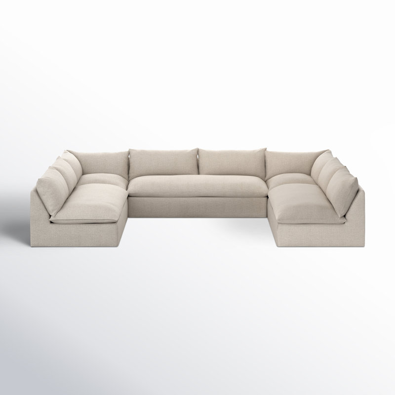 Grant Outdoor 8 - Seat Patio Sectional, Faye Sand