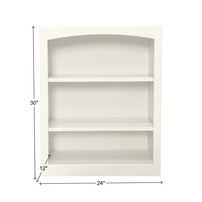Bibliothèque classique Ossy, (3 tablettes) H 30 po x l 24 po x P 12 po, Lin blanc