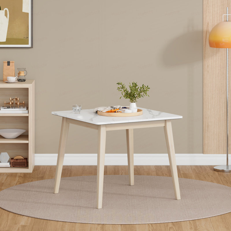 Table de salle à manger Du Cap avec plateau en bois massif