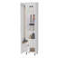Armoire de rangement haute à 1 porte et 5 tablettes Andrews - blanc