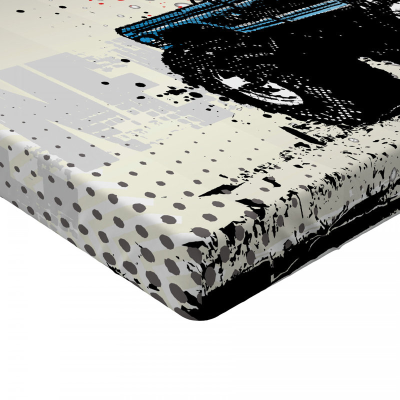 Microfiber Polka Dots Fitted Sheet, Full Fitted Sheet