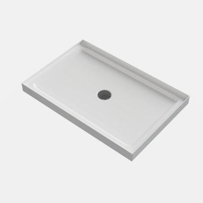 Goodyo 32" X 48" Shower Base Shower Pan 4-Wall Alcove, White