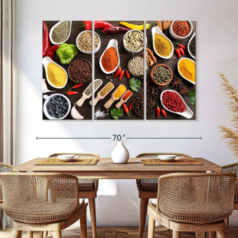 Yarlin Table Of Herbs And Spices, 42" H x 65" W