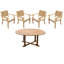 Arbor Outdoor 7 - Piece Teak Dining Set-1248064194-1231338959