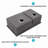Undermount Double Bowl(60/40) Kitchen Sink, 16 Gauge With Two Deep Basin