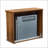 Electric Fireplace TV Stand for 28-Inch TVs, Modern | Dark Oak Particle Board