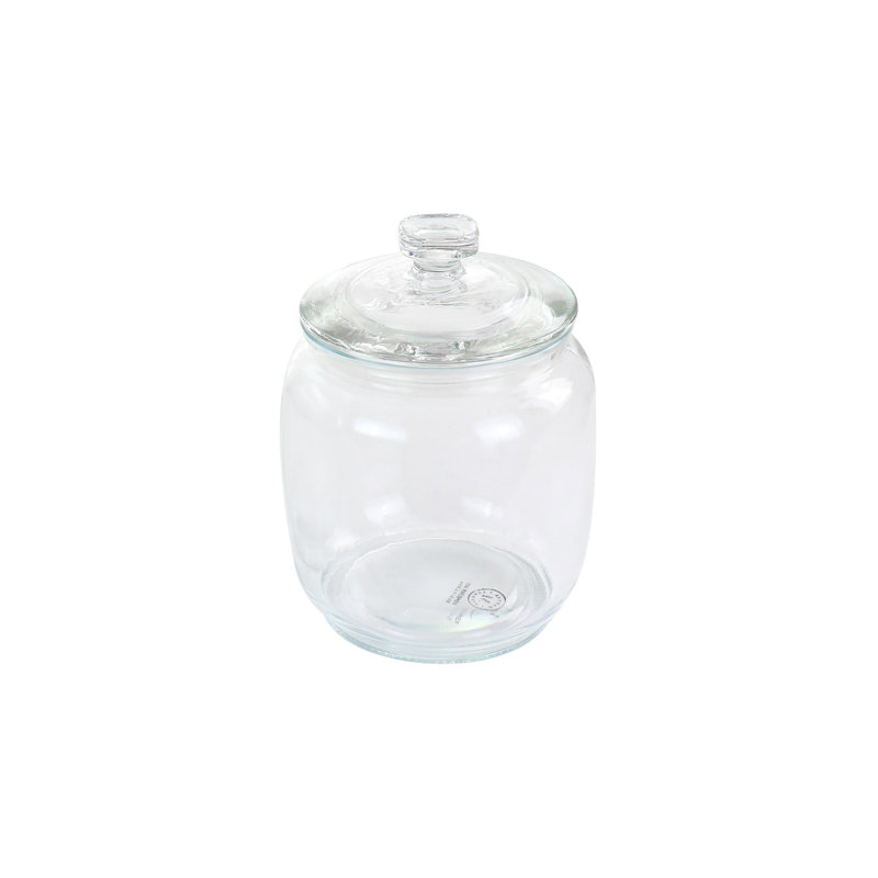 Clear Glass 4-Piece Airtight Canister Set with Twist Top Lids