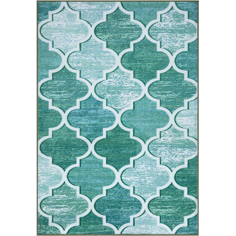 Harrouda Abstract Indoor / Outdoor Area Rug, Rectangle 120 x 170cm