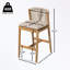 Ensemble de 2 chaises sans accoudoirs en bois avec coussin moelleux