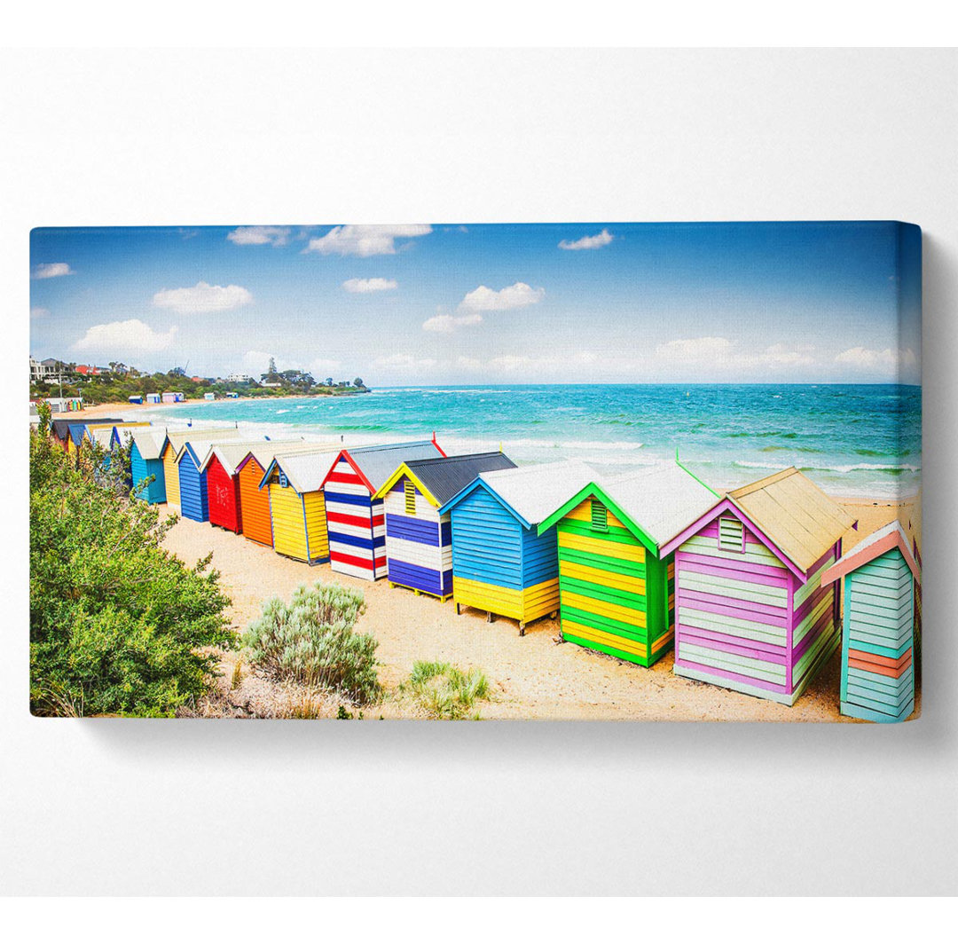 Strandhütte Delight Wide Canvas Print