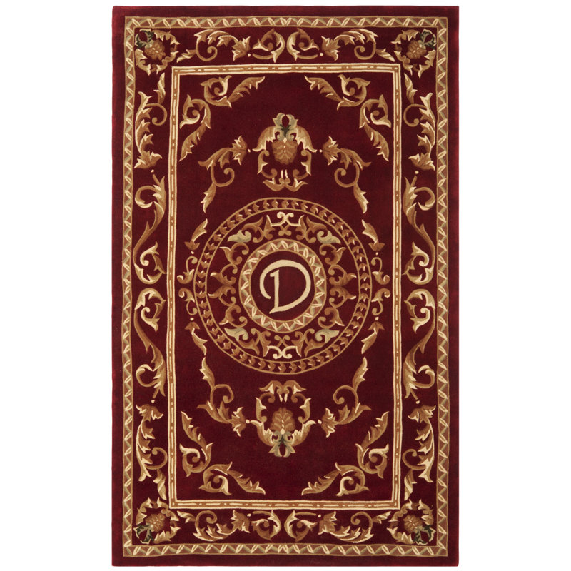 Tapis en laine touffeté à la main Lenora Naples, Rectangle 5 pi x 8 pi