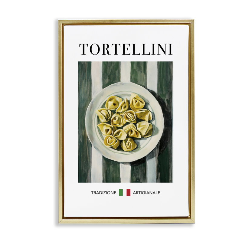 Cadre flottant traditionnel pour pâtes Tortellini, design par Andreas Magnusson, H 25 po x l 17 po