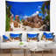 Tapisserie panoramique rocky tropical beach Landscape-28502921