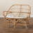 Nancee 44.9'' Rattan Round Arm Loveseat with Reversible Cushions
