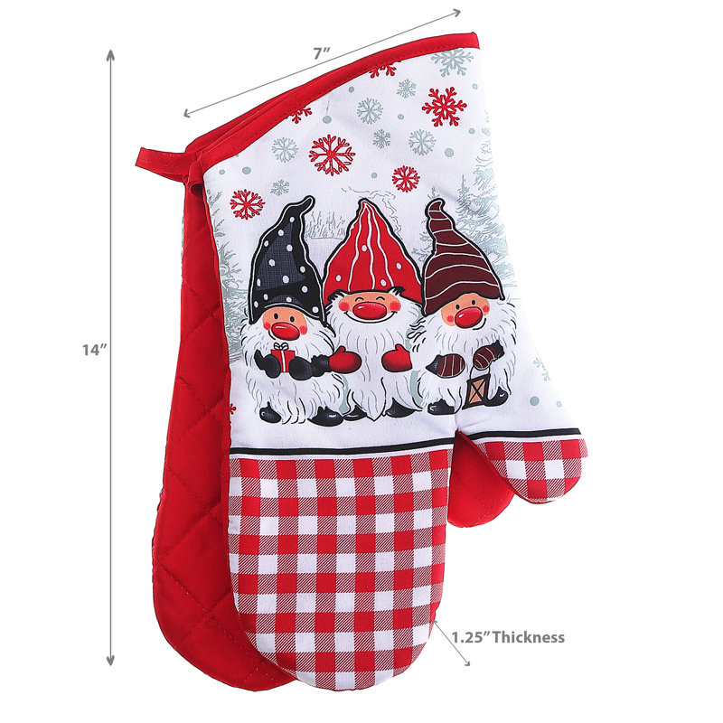 Ensemble de gants de cuisine en mélange de coton 2 pièces Triple Gnome Ih Casadecor