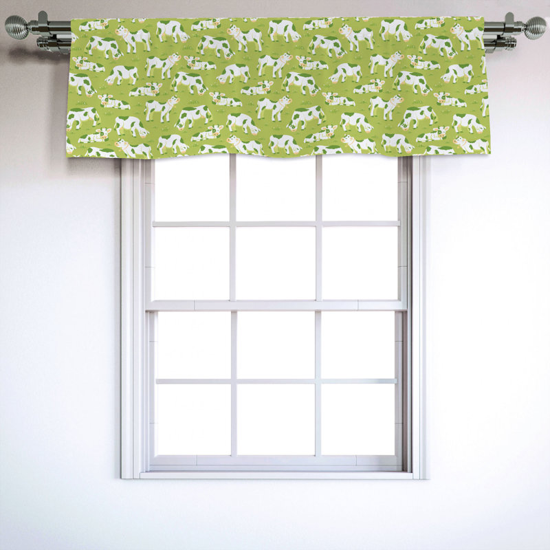 Sateen Ruffled Window Valance