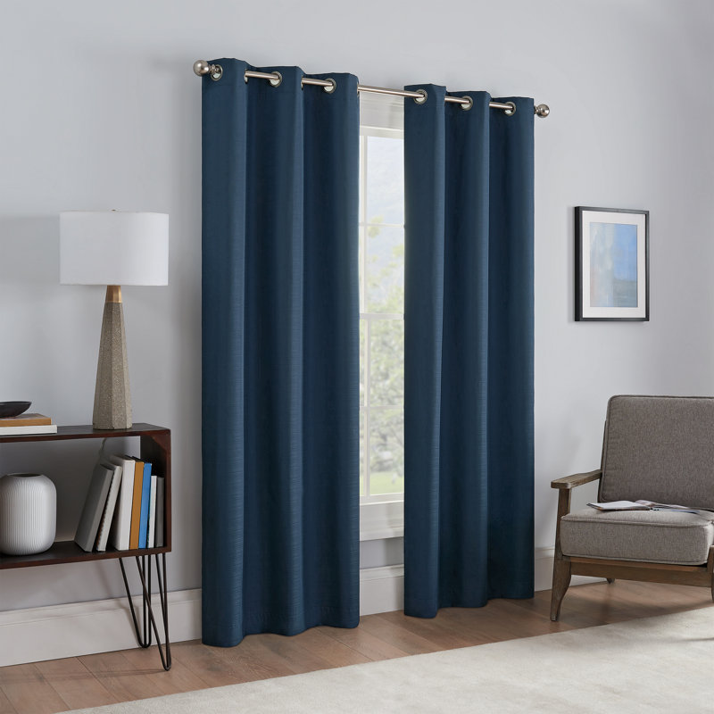 Talisa Curtain Pair, 37" W x 95" L, Indigo
