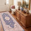 Tapis persan traditionnel audacieux en grès, couleur marine, ivoire, or, vert et rose, lavable à la machine, antidérapant, à poils courts, adapté à l'intérieur et à l'extérieur, idéal pour le salon, la chambre, la salle à manger, l'entrée, le couloir ou le bureau.-1576534685