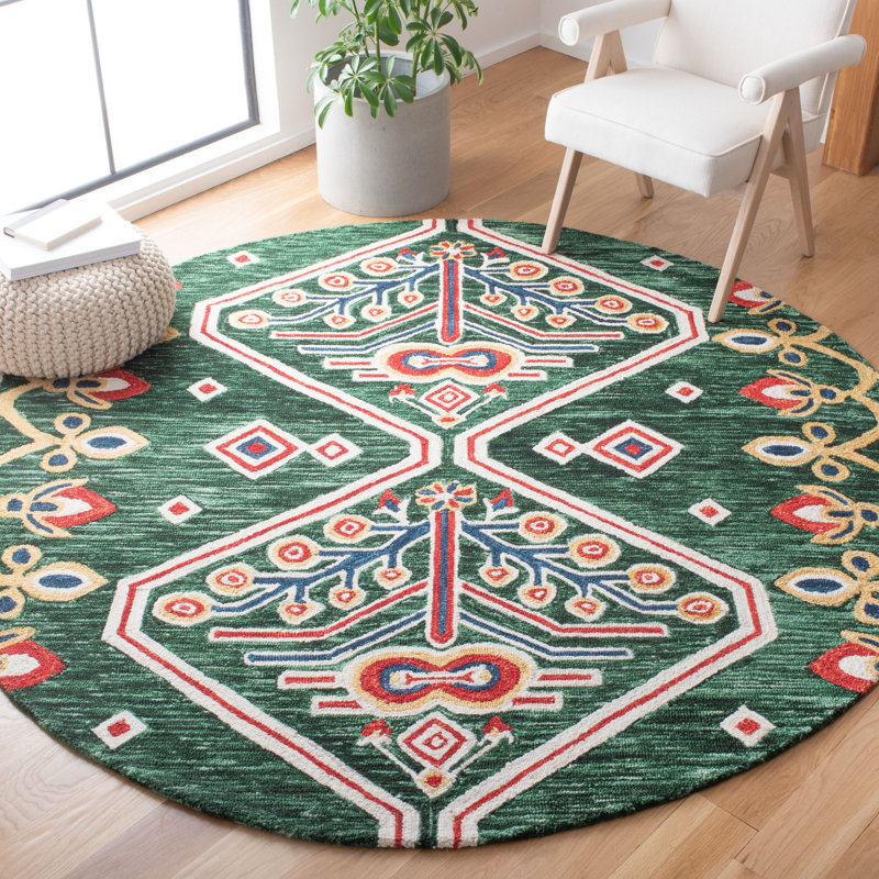 Tapis en laine touffeté à la main Wilstead, Rond 7 pi