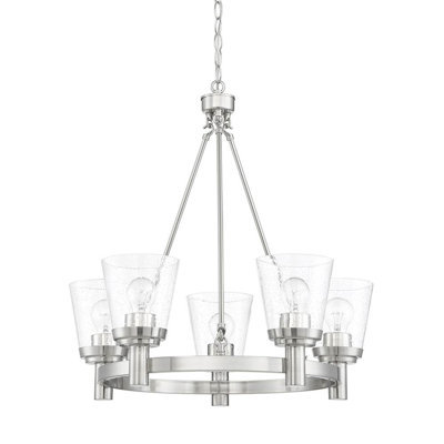 Lustre classique 5 lumières à abat-jour Sonlin