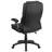 Extreme Comfort High Back Black Swivel with Flip-Up Arms Ergonomic Executive Chair