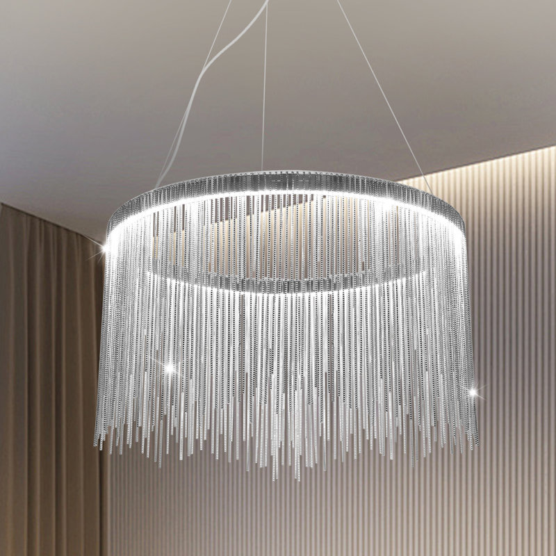 Cateno 19.7" Unique/Statement Drum LED Chandelier