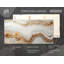 Art mural abstrait géométrique, art mural neutre, art mural sur toile grand, impression de marbre, impression d'art mural horizontal, art mural moderne-110082497